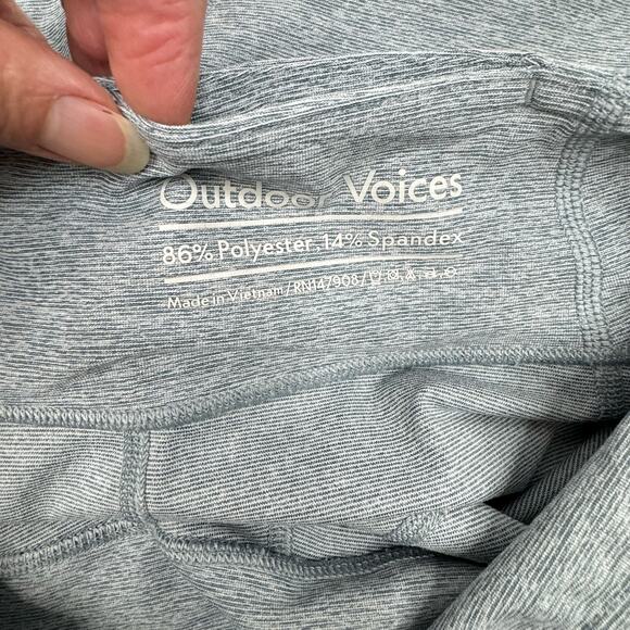 Outdoor Voices Warmup Leggings 7/8 Length Heather Blue Athleisure Athletic Small - Picture 7 of 8